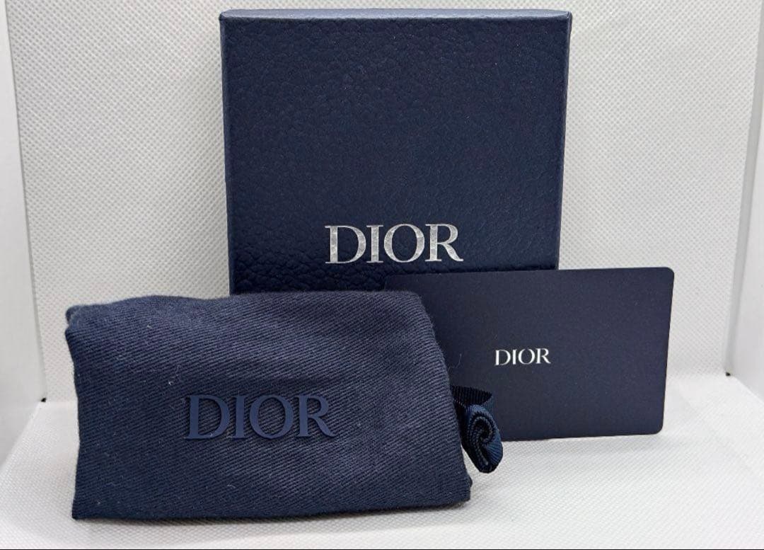 【美品】DIOR カードケース オブリークジャガード