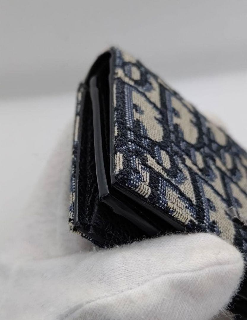 【美品】DIOR カードケース オブリークジャガード