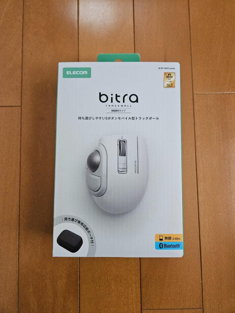 エレコム トラックボールマウス bitra マルチ接続 ホワイト 親指タイプ