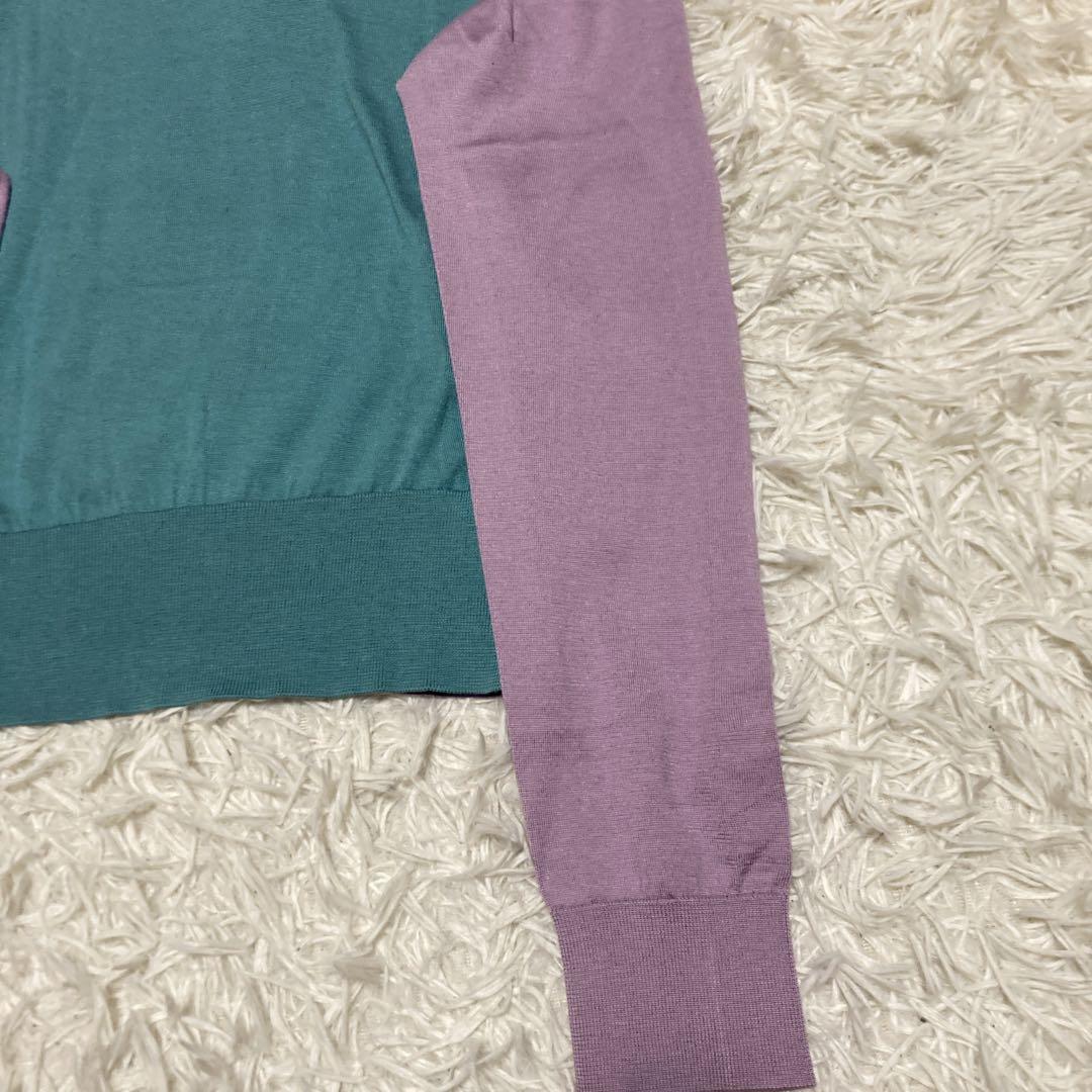 美品✨ドルチェ&ガッバーナ　シルク100 ボウタイニット　Lサイズ　DG金具