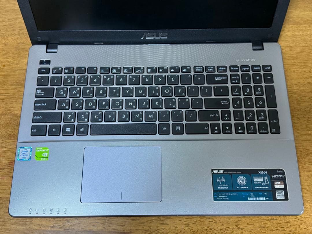 Windowsノート本体 Asus Core i5 Model:X550V windows11