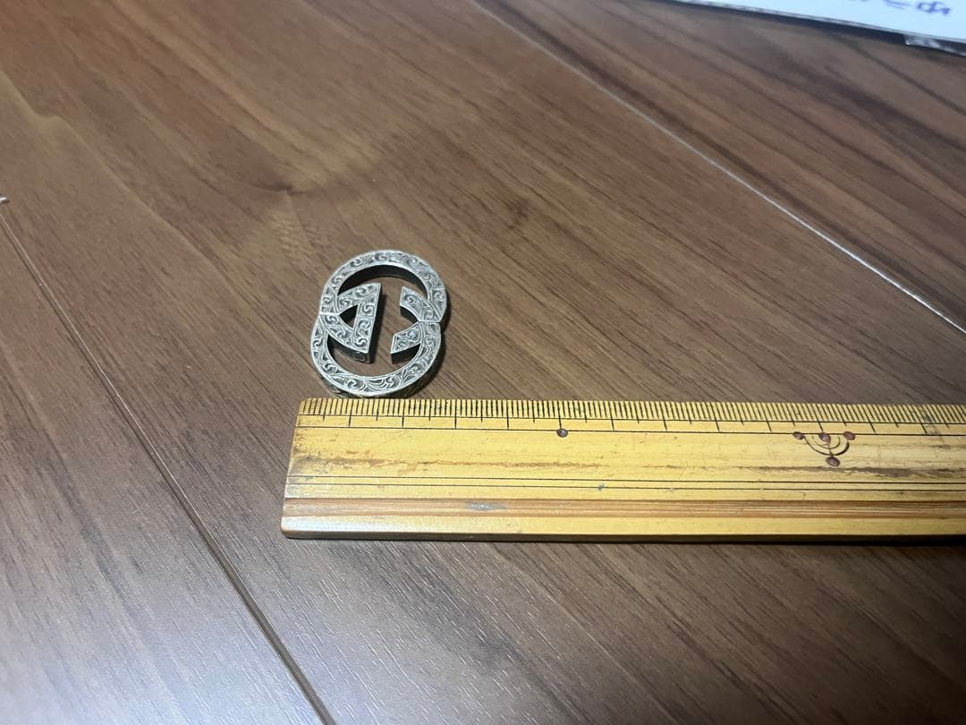 GUCCI グッチエングレービング インターロッキングG キーホルダー