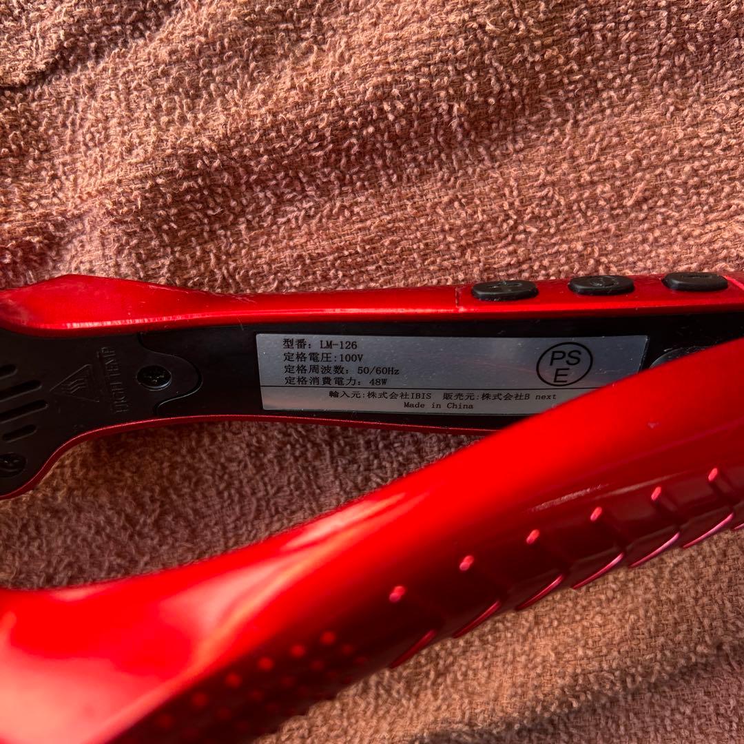 radiant ストレートヘアアイロン レッド(ジャンク品35mm)