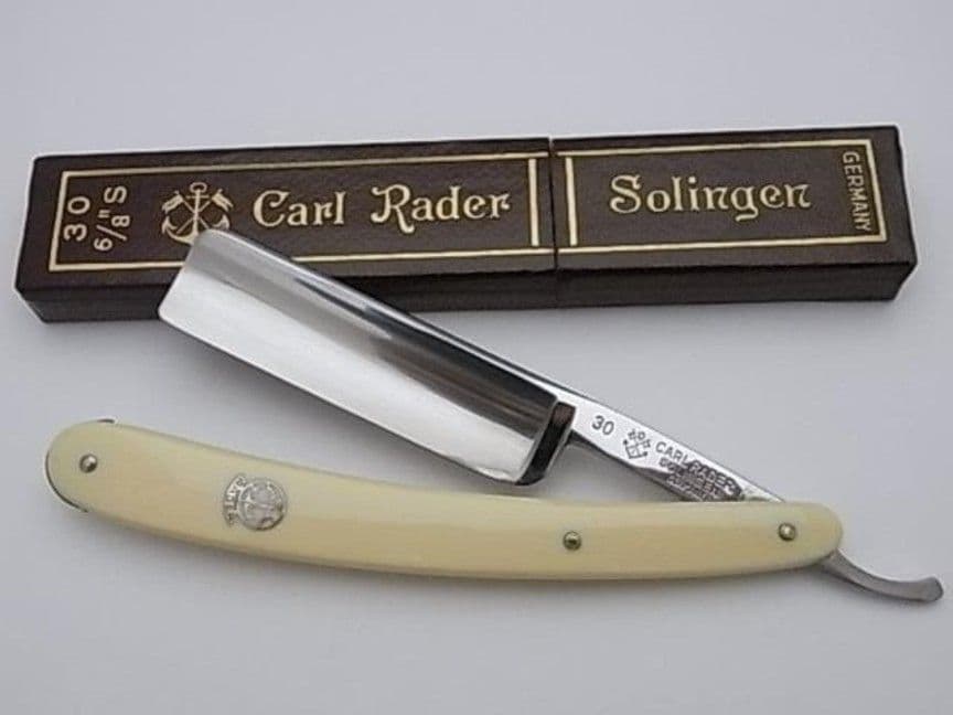 未使用 西洋剃刀 名工 Carl Rader 30 カミソリ かみそり レザー