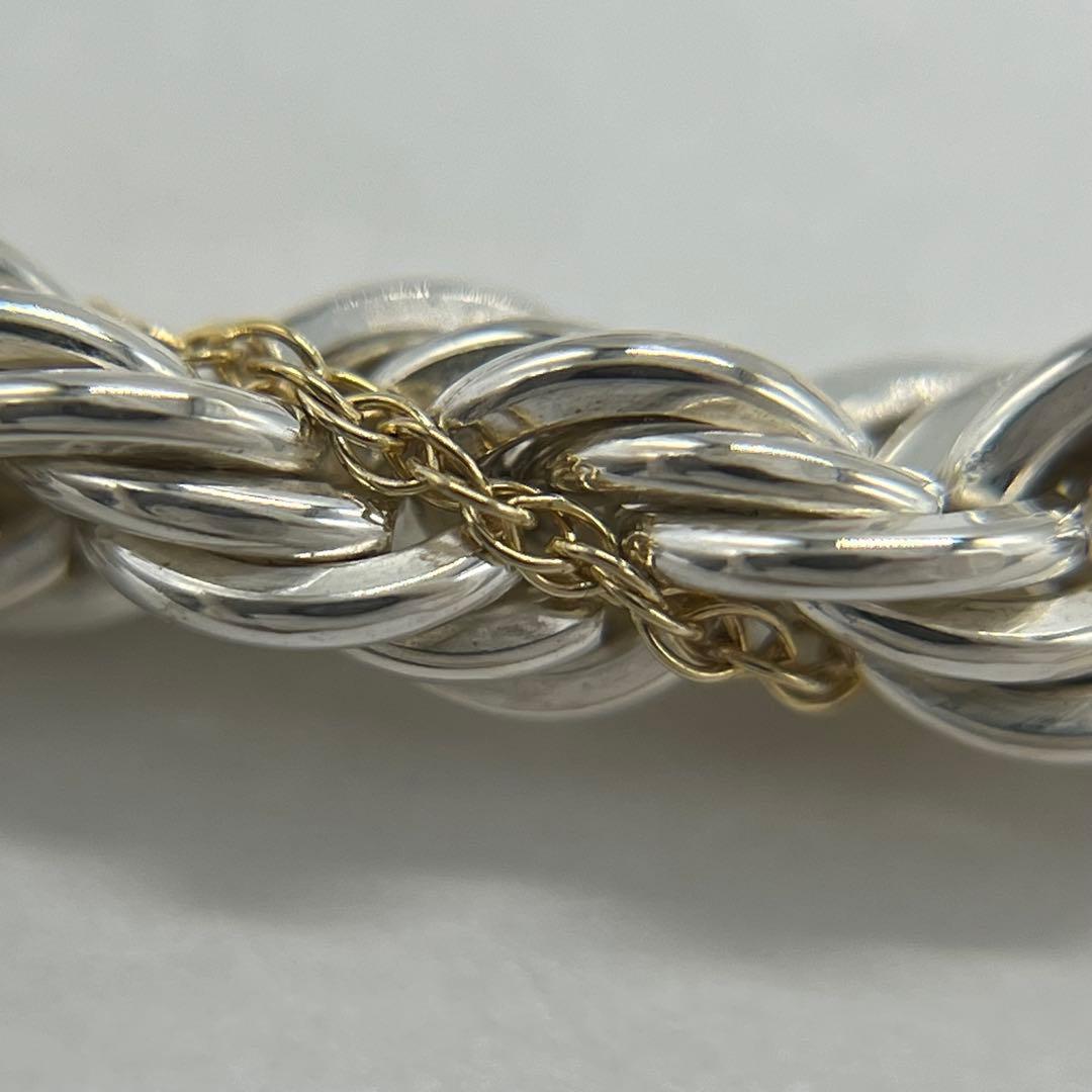 ティファニー TIFFANY ツイストロープ ネックレス コンビ 希少 ロング