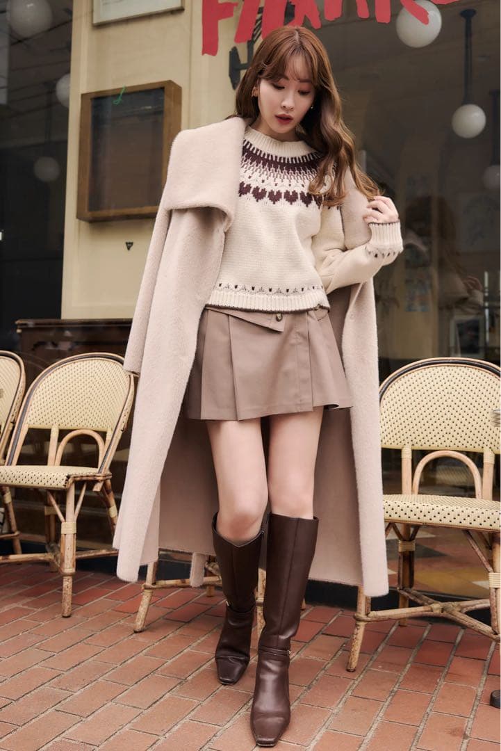 トップス her lip to Heart Fair Isle Knit Pullover