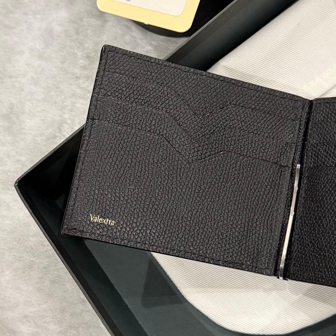 ⭐️未使用級⭐️　Valextra　ヴァレクストラ　マネークリップ　ブラック