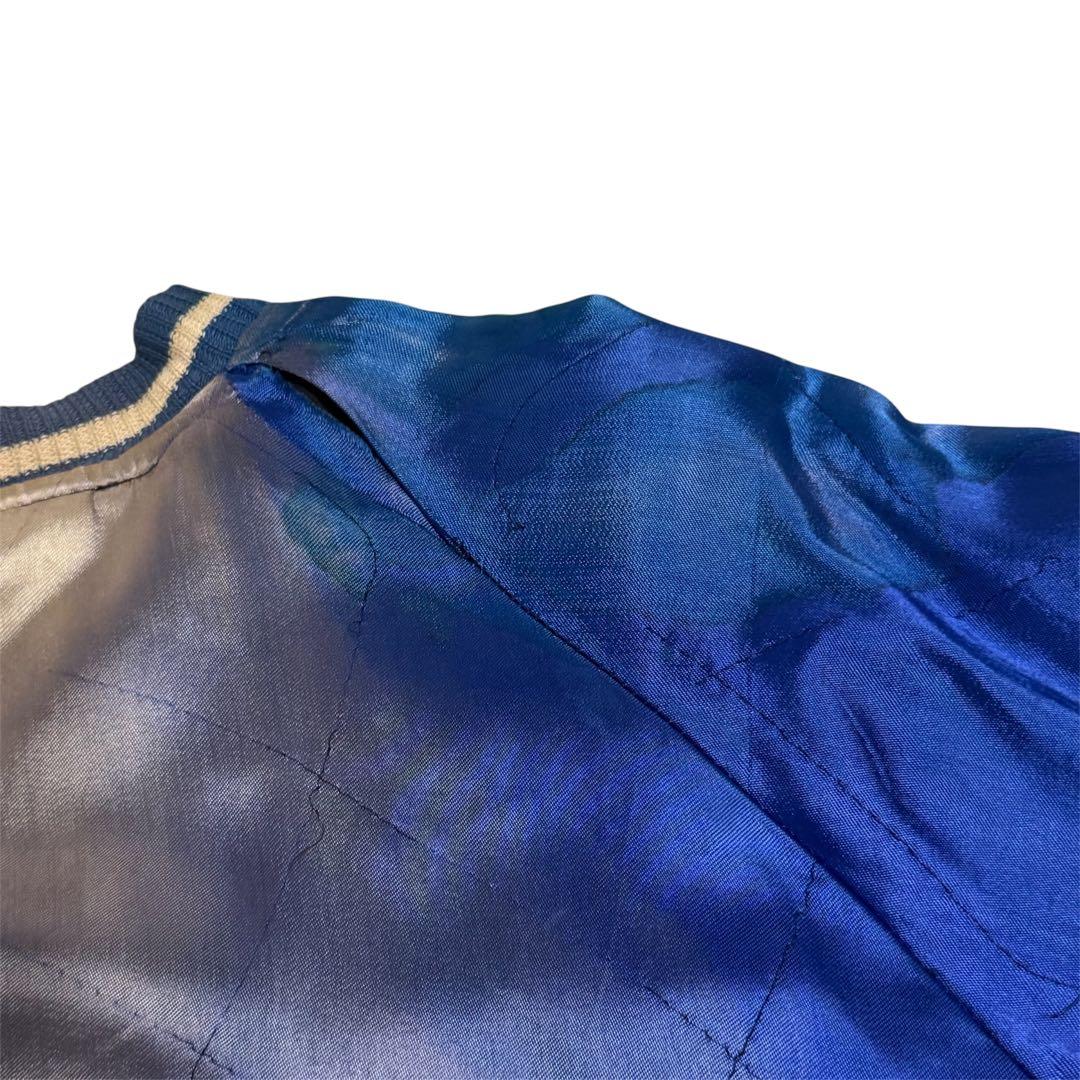 50s 別珍 白虎 鷹 スカジャン ブラック ブルー Vintage