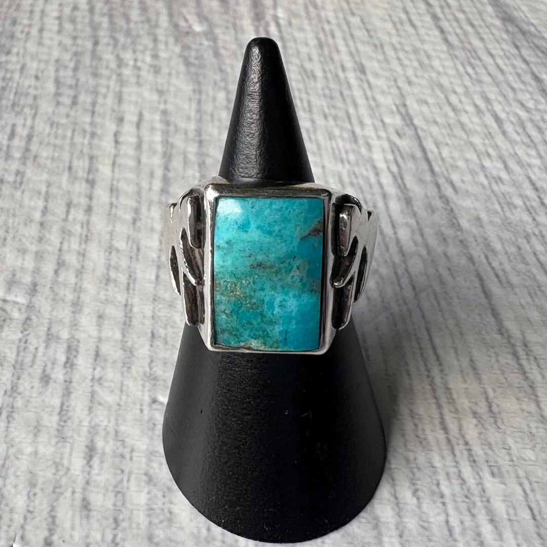 スパロウ　リング　シルバー925 ターコイズ　ジョニーデップ
