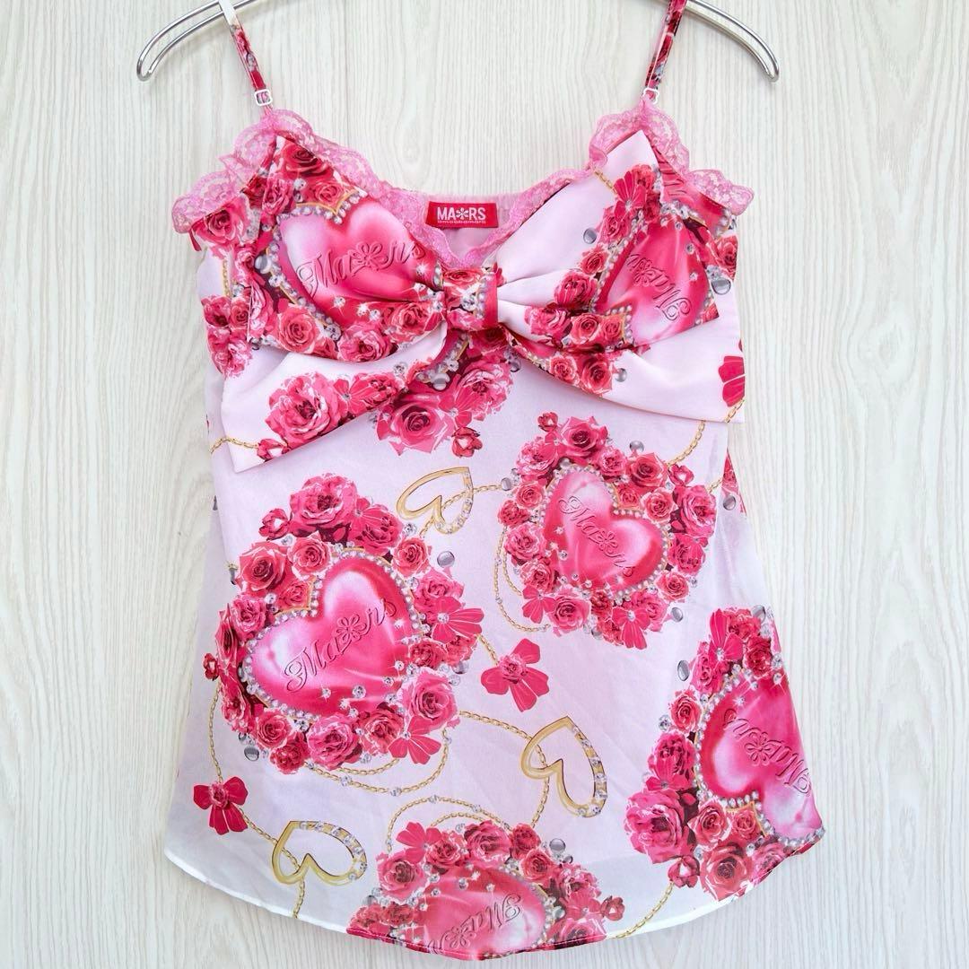 MARS Y2K 姫ギャル　平成　当時物　ビッグリボンキャミトップス