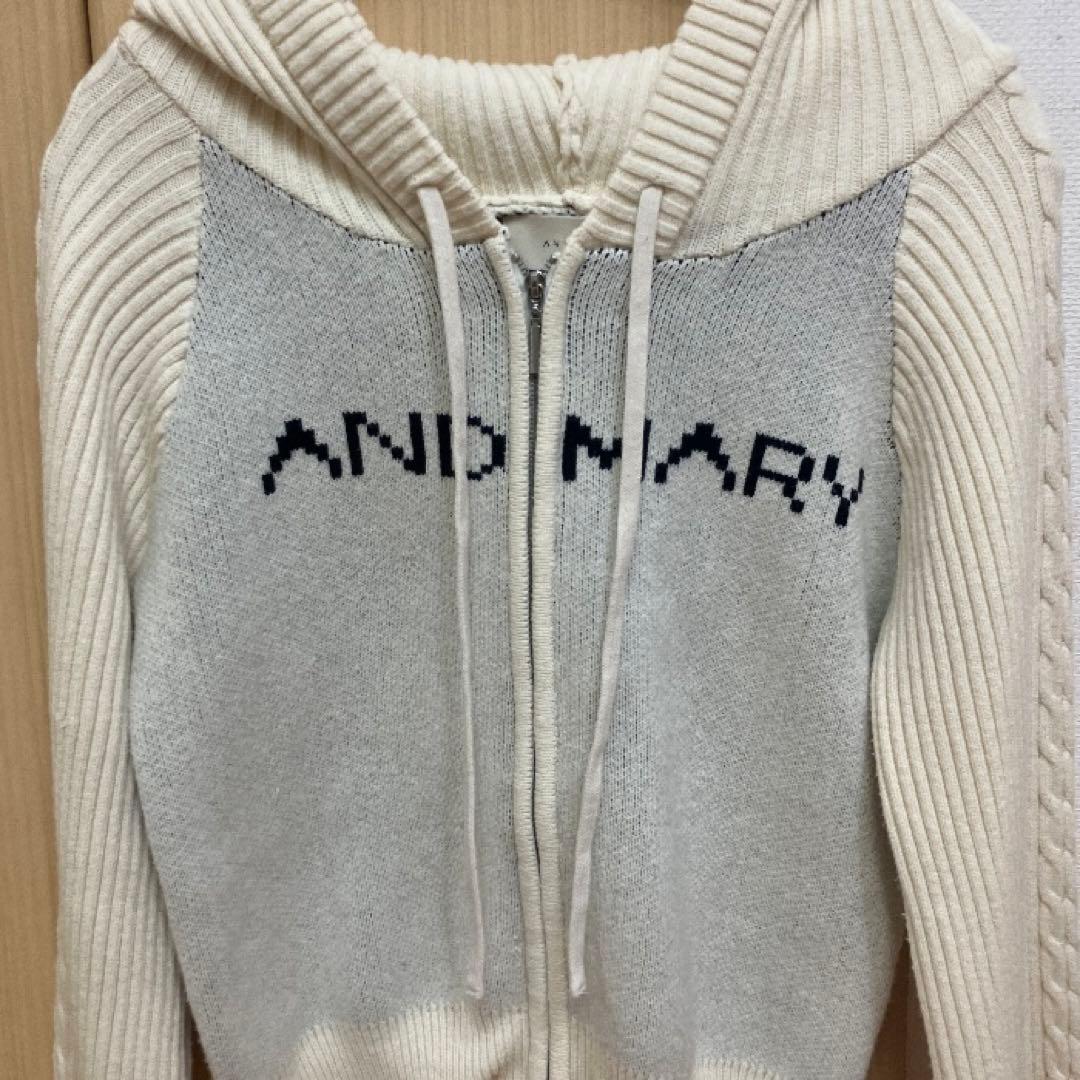 トップス andmary Jeniffer knit hoodie set