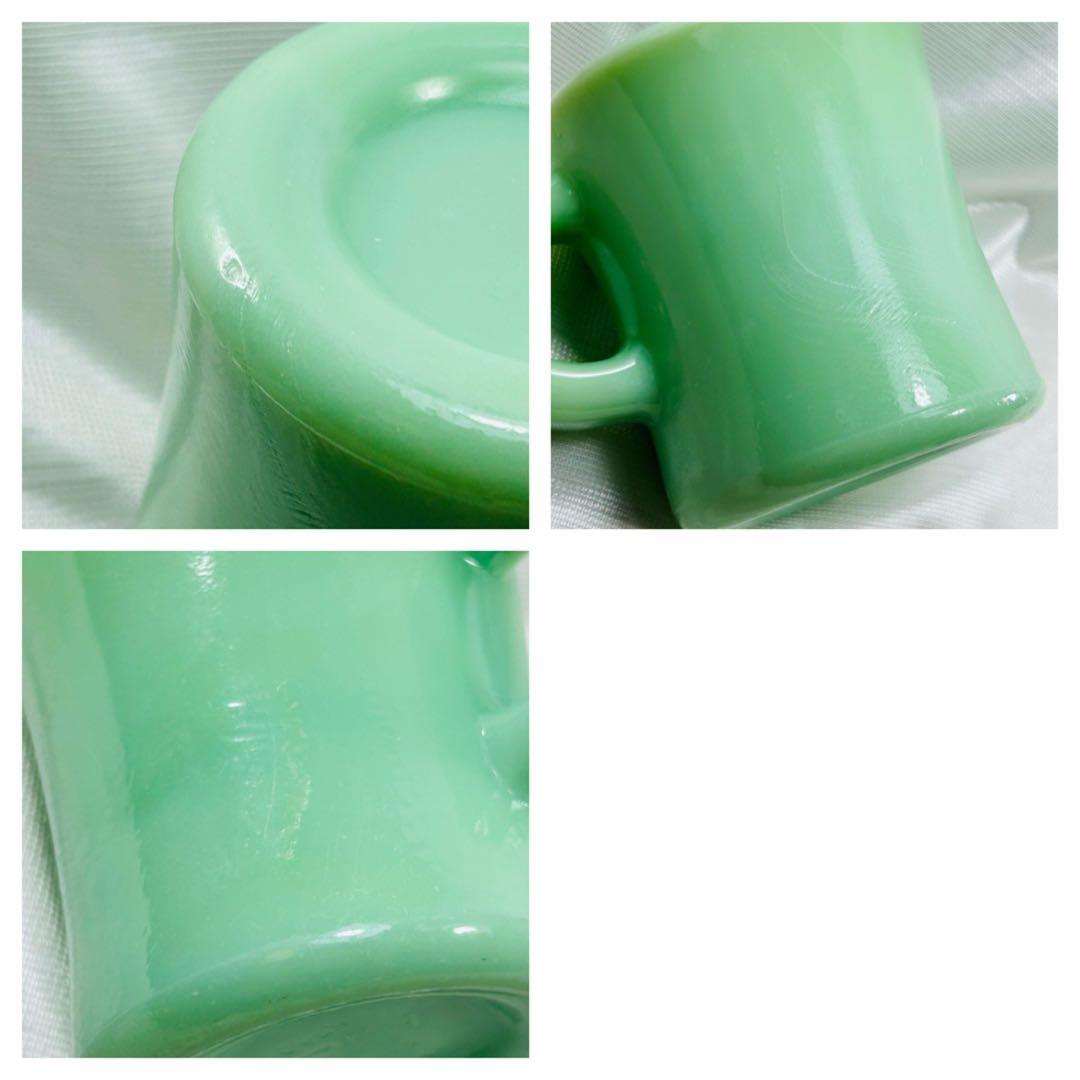 超美品ファイヤーキング　ジェダイ（翡翠色）超ヘビーなコーヒーマグの2個