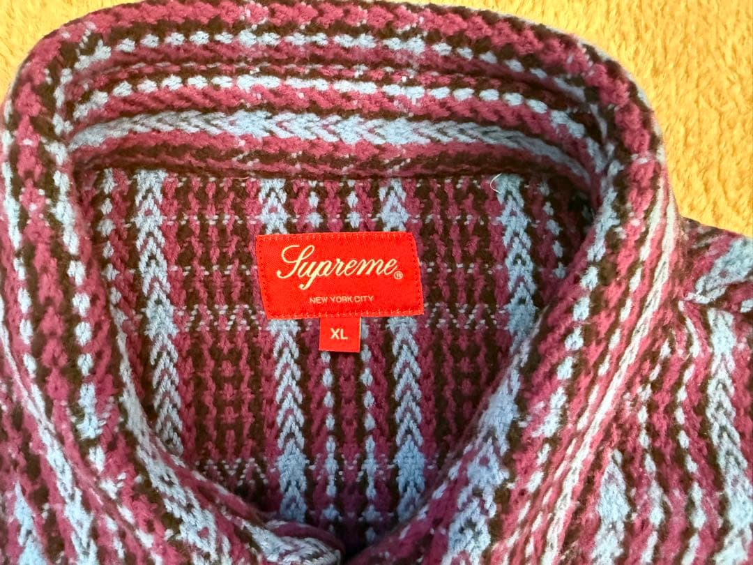 早い者勝ち！Supreme ヘビーネルシャツXL