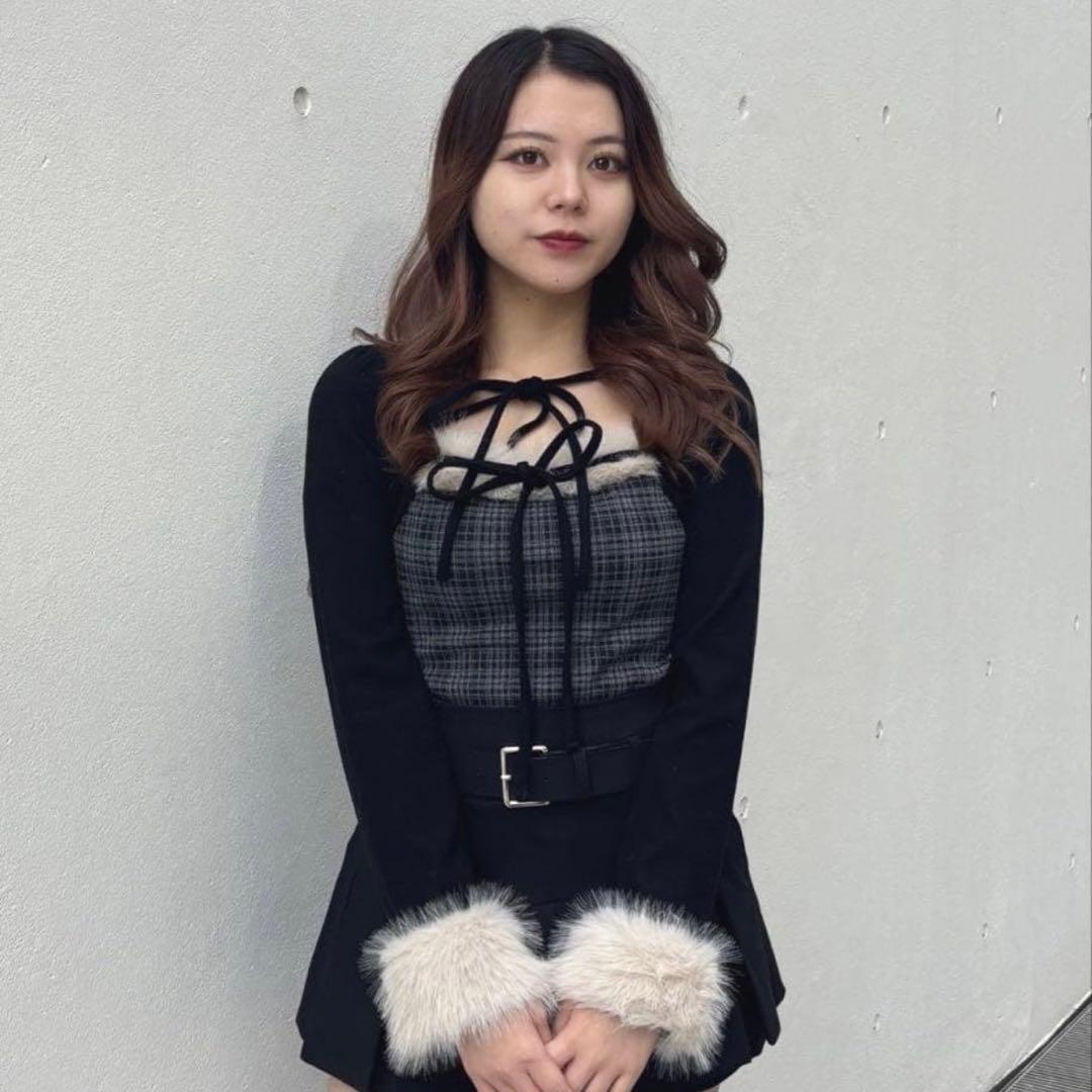 oneway ファー付きボレロ風トップス ブラック系その他 ヲタク 参戦服