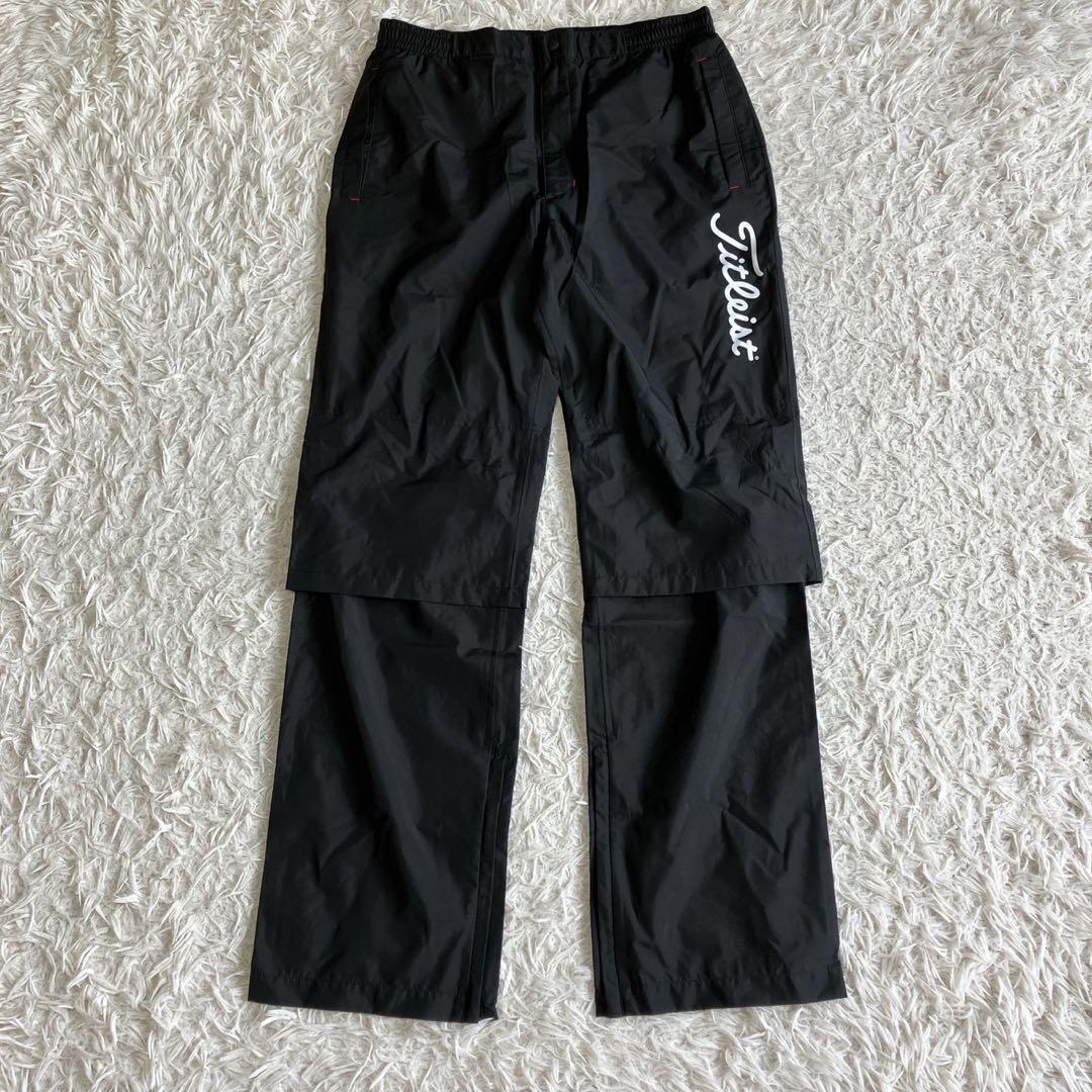 ◎未使用極美品 タイトリスト ゴルフ レインウェア 上下セット XL 黒