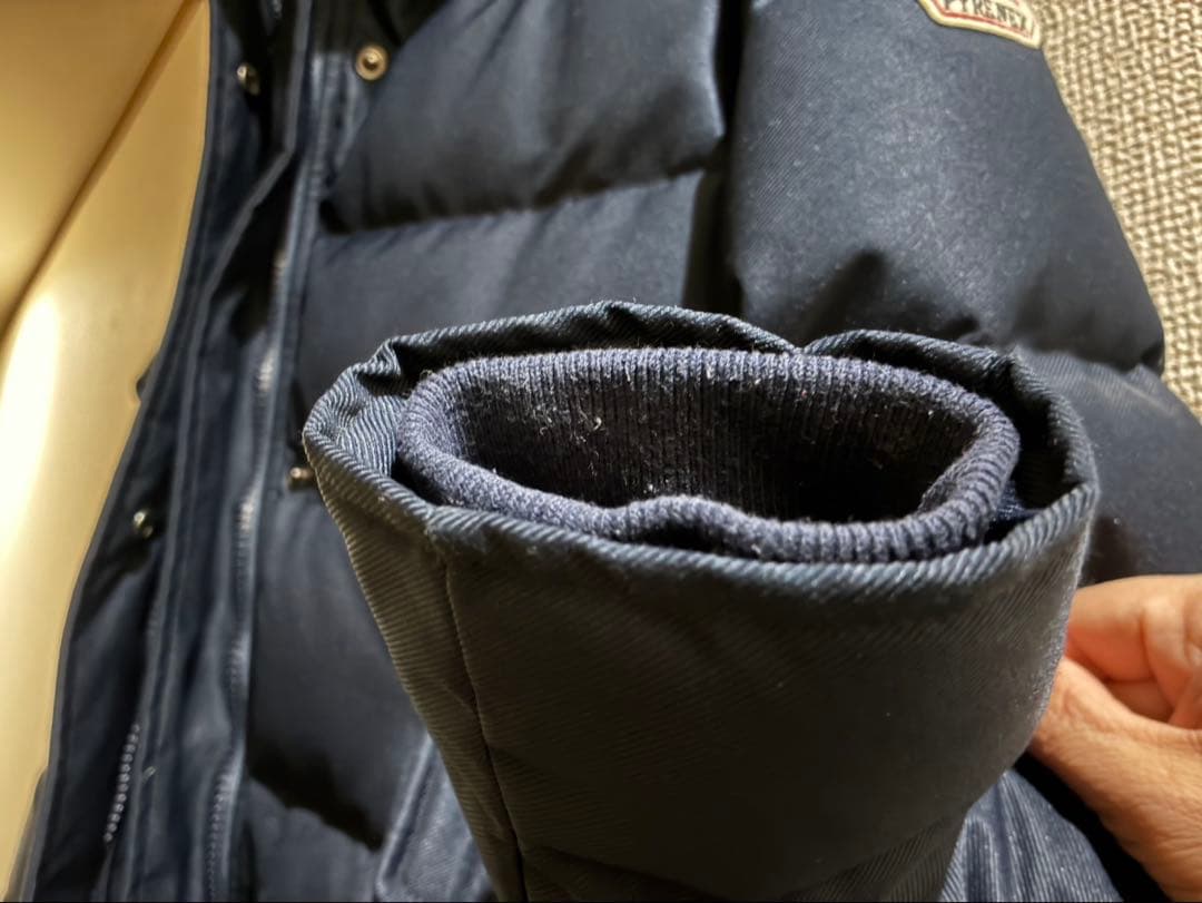 PYRENEX ネイビー フェニックスダウンジャケット 36 ロングダウン