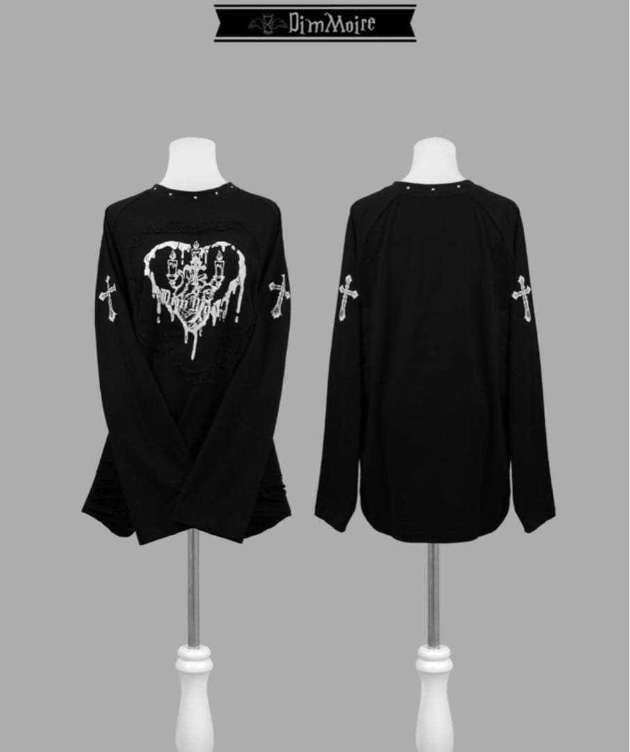 DimMoire【ディムモアール】Bloody Altar ロンT/Black