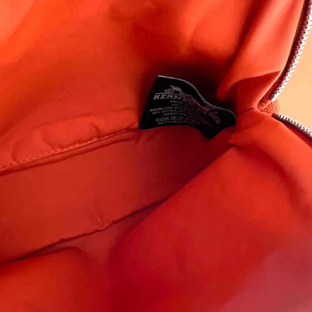 【今月まで掲載】HERMES ボリードポーチ20 オレンジ