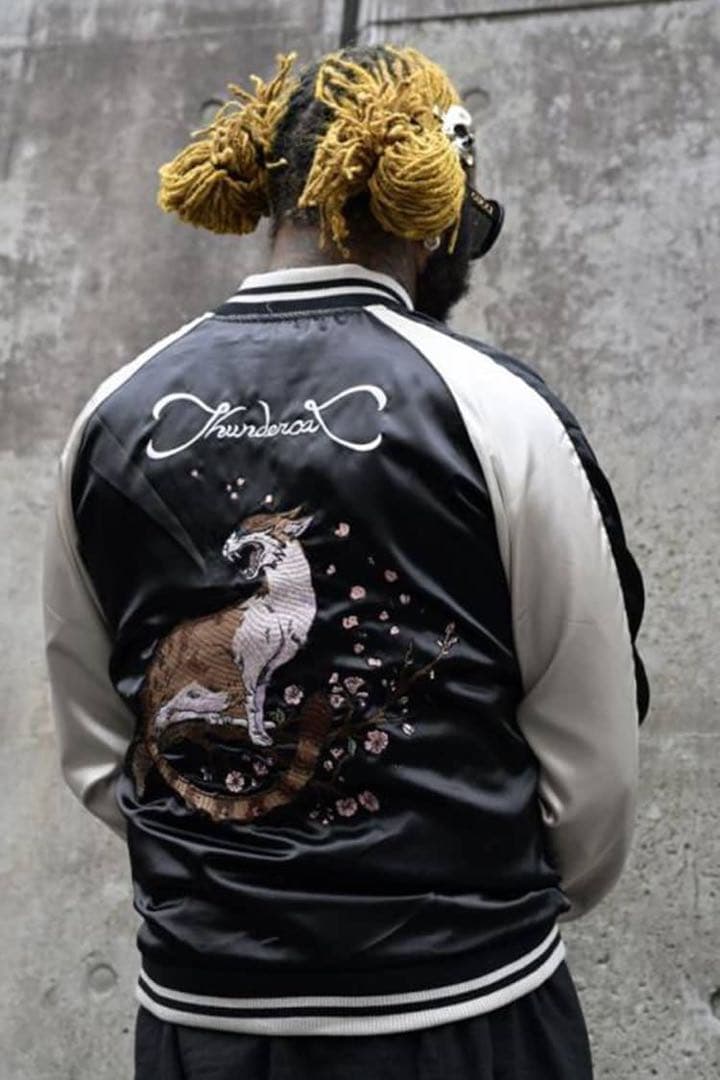 値下 Thundercat サンダーキャット スカジャン ジャケット　バンド