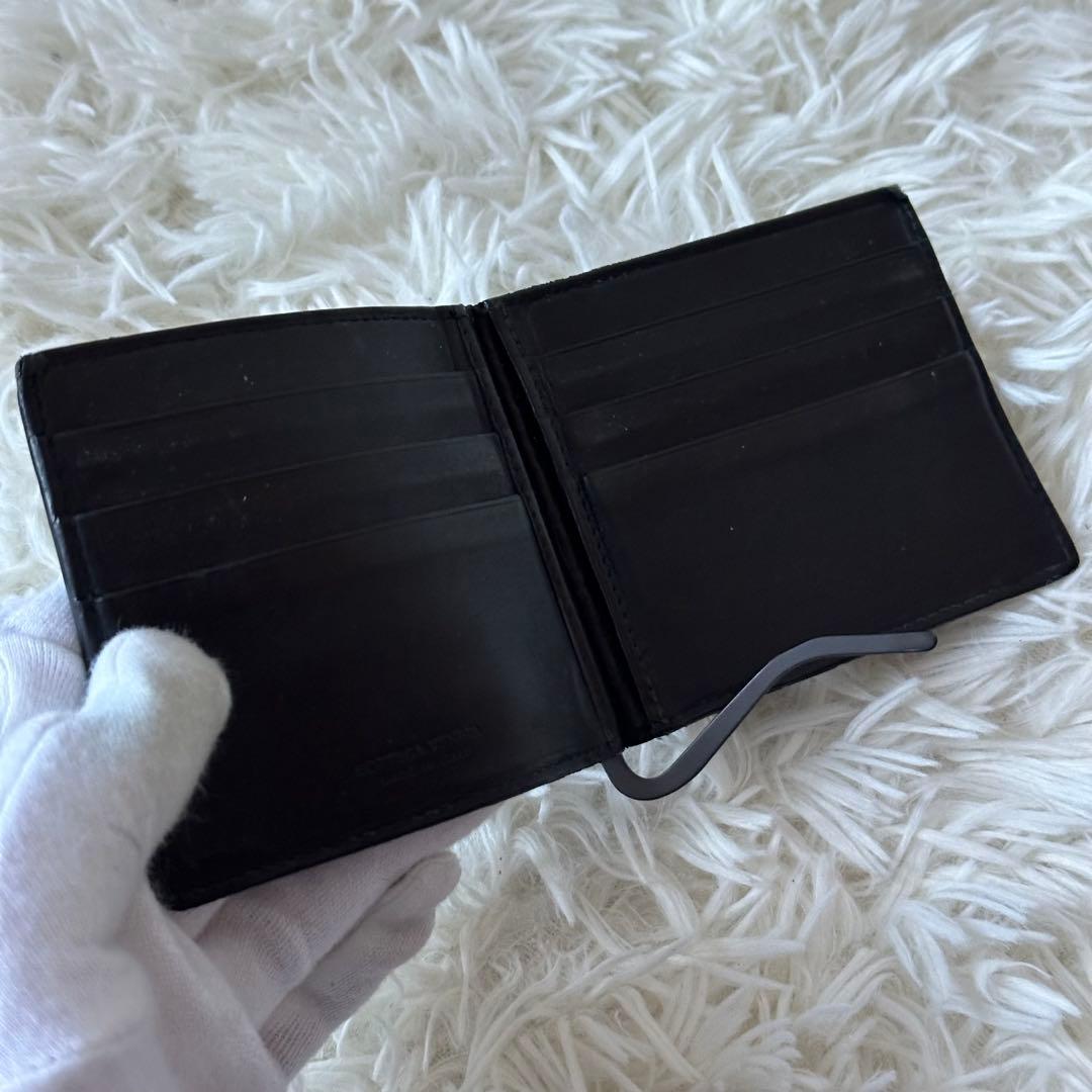 ✨️美品✨️ ボッテガヴェネタ マネークリップ イントレチャート レザー ブラック