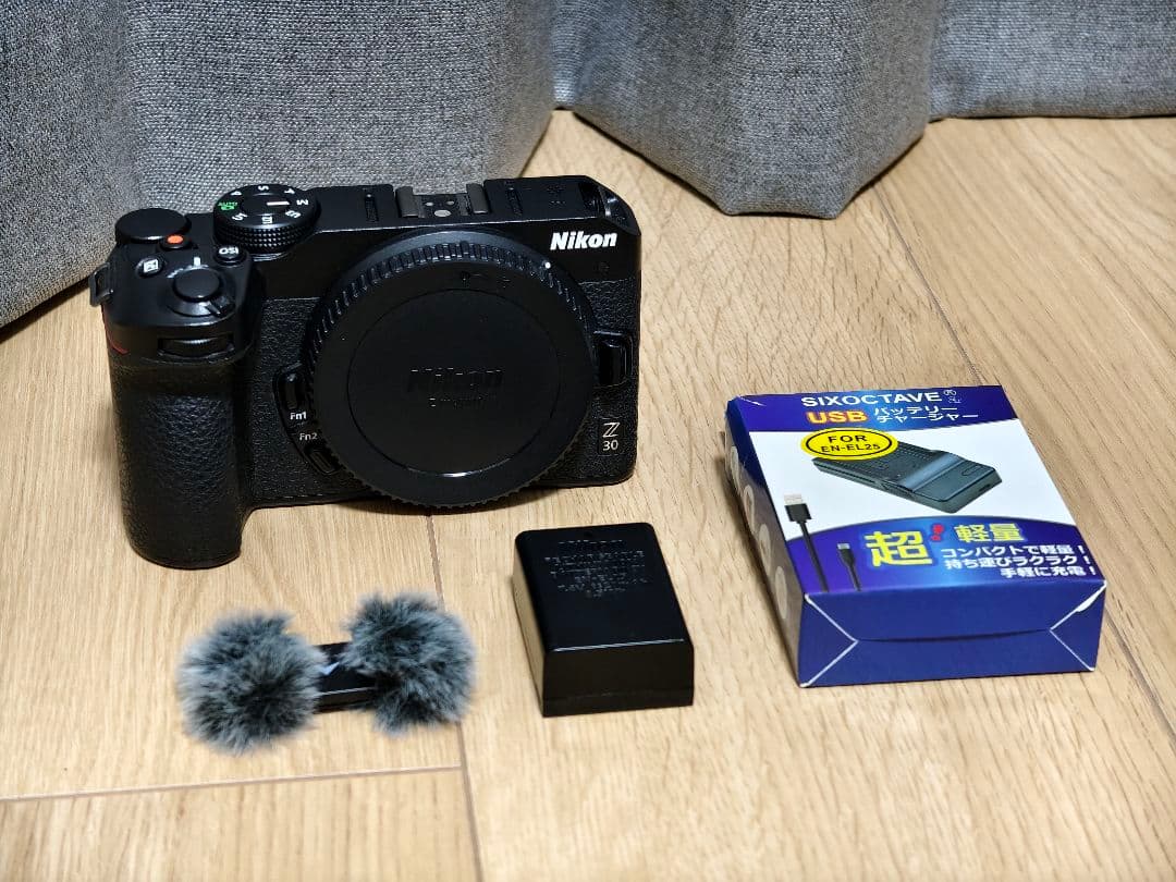 Nikon Z30 バッテリー 社外充電器 ウインドマフ