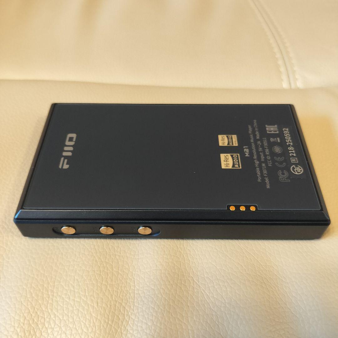 FiiO M21 ダークブルー（ほぼ新品） ガラスフィルムとレザーケース付
