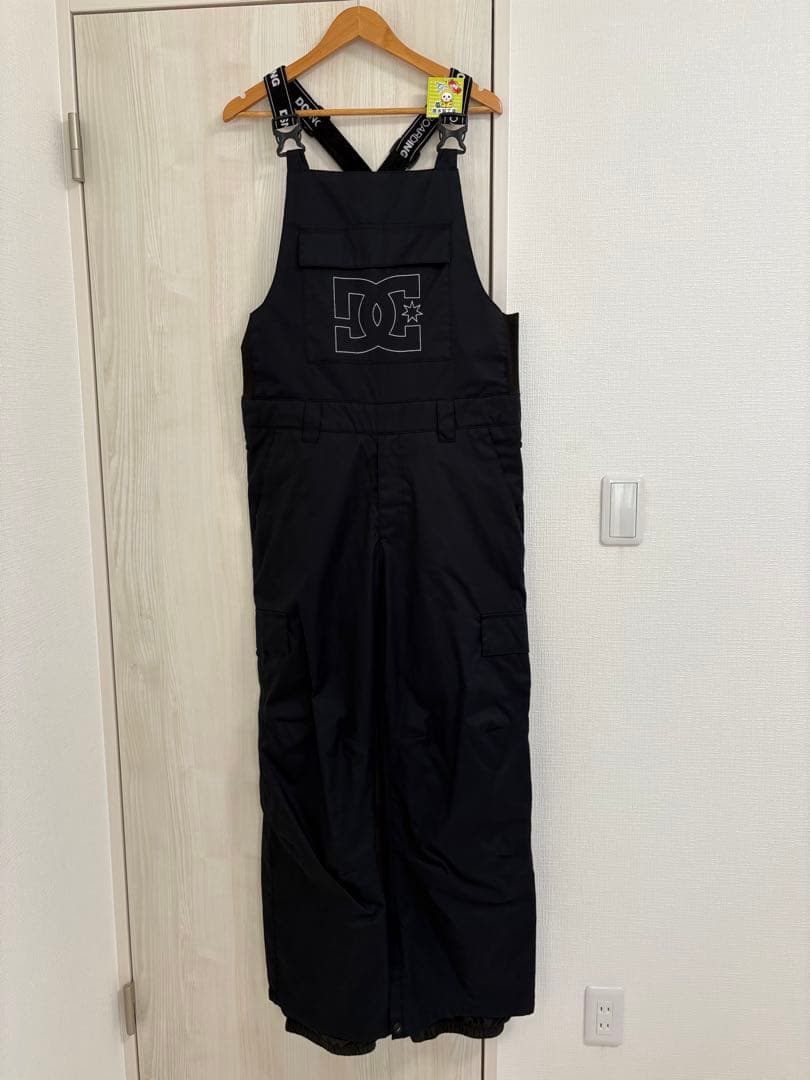 DC ブラック ビブ　L スノーボードウェア