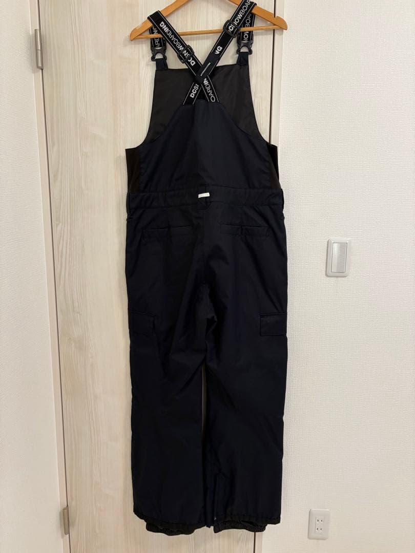 DC ブラック ビブ　L スノーボードウェア