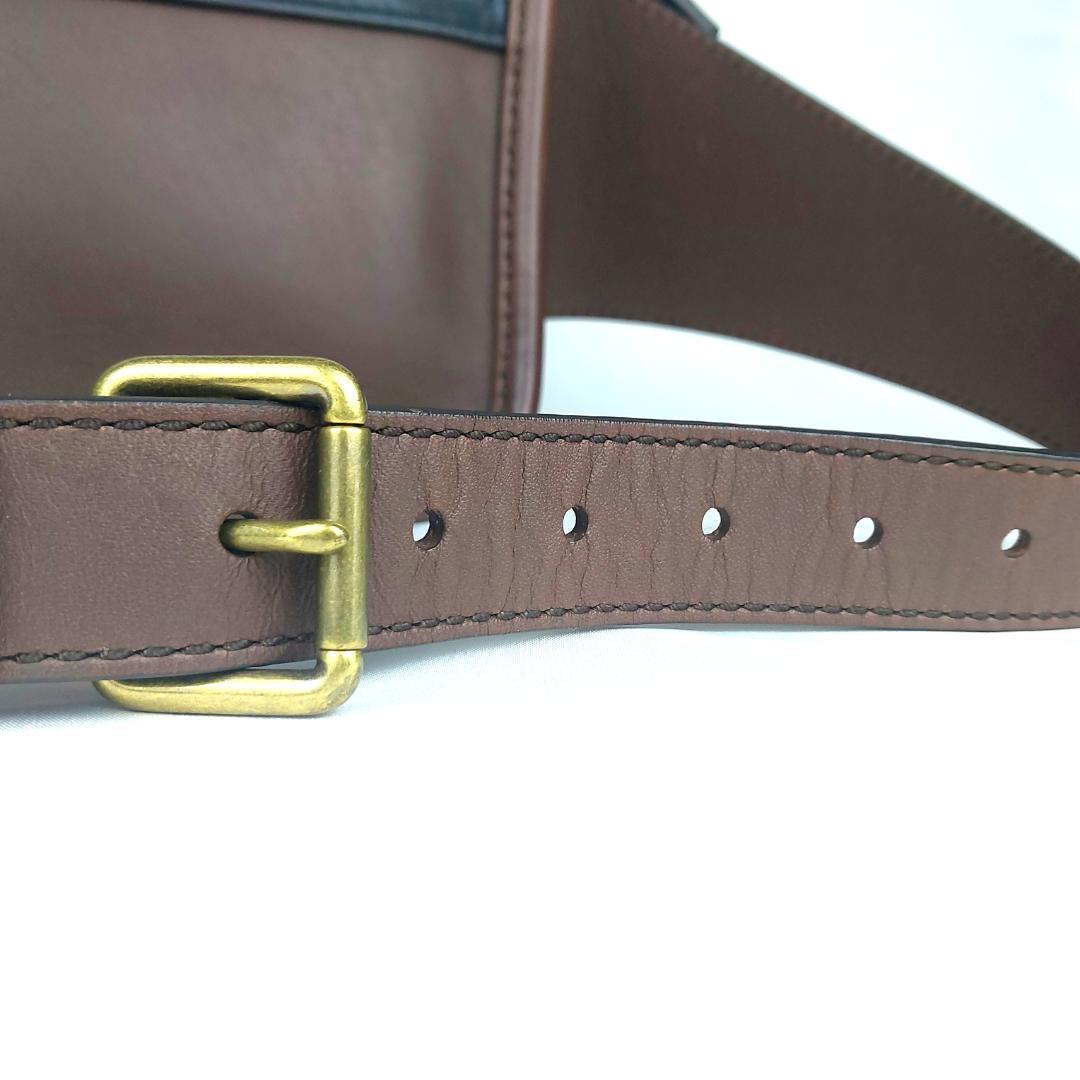 【レア】 COACH コーチ ボディバッグ クロスボディ ウエストバッグ レザー