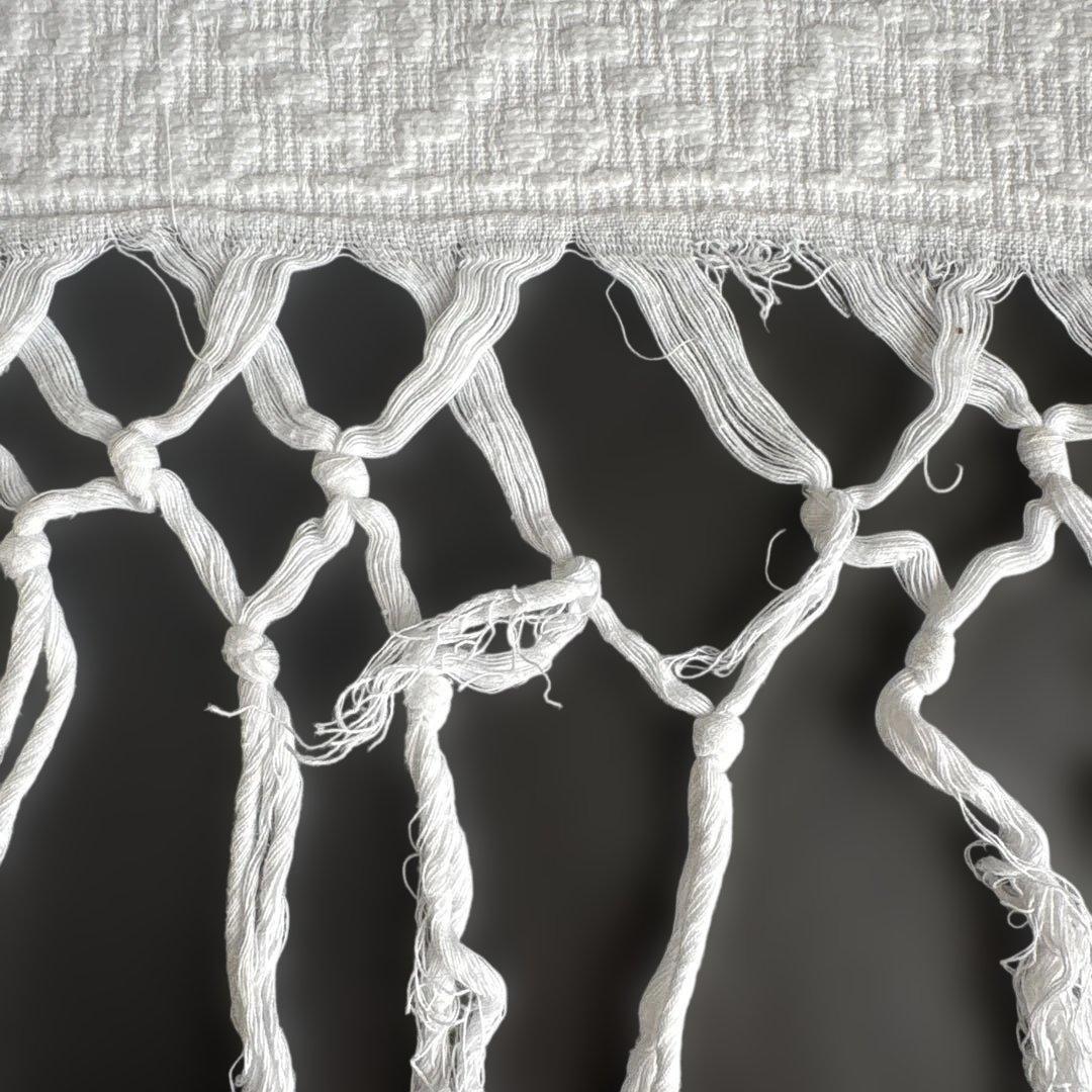 ピケ　ド　マルセイユ　ベッドスプレッド　カバー　フランスアンティーク