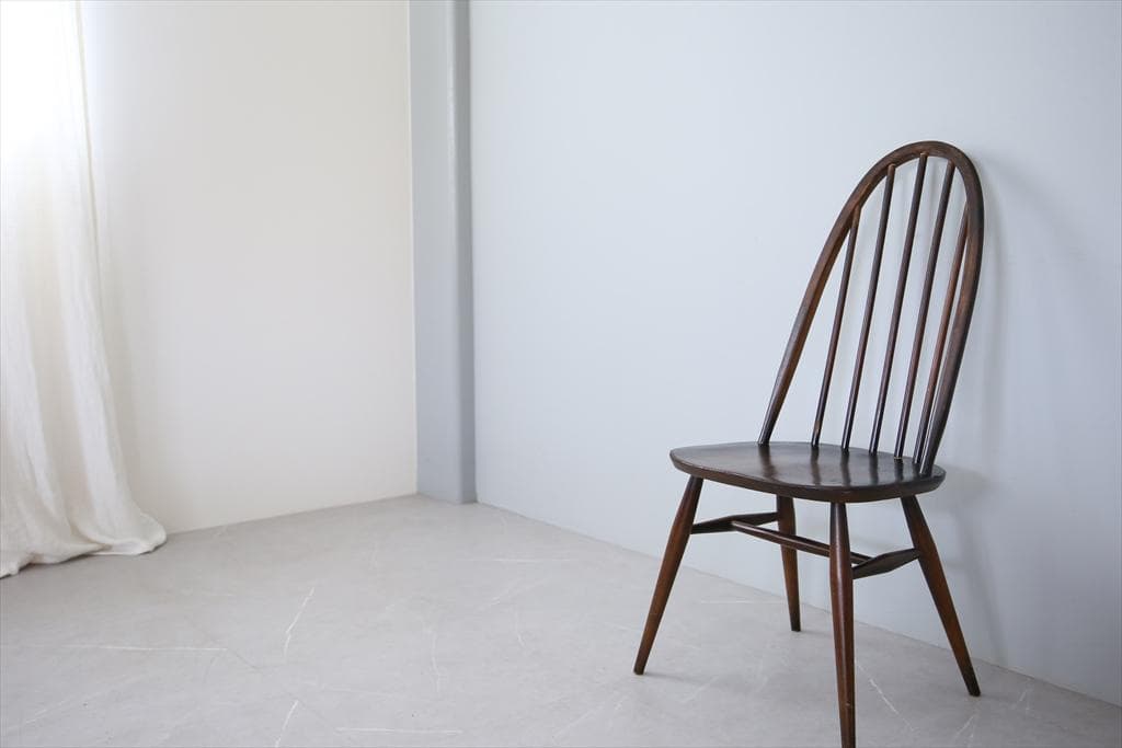 英国アンティークアーコールクエーカーチェア/ダイニングイス(89-115-2)