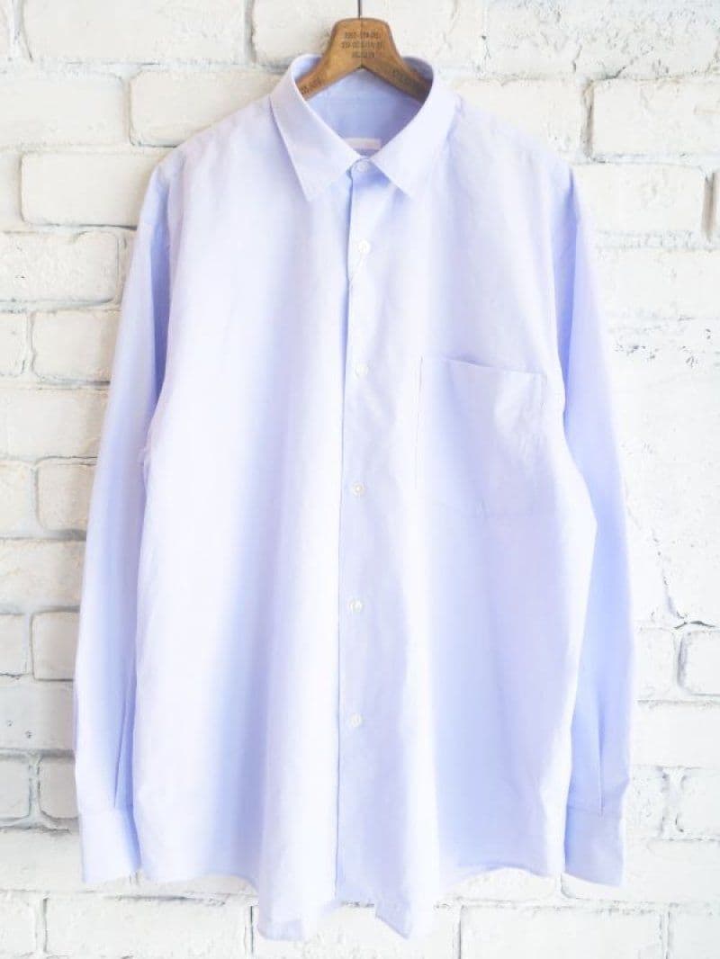 COMOLI 23SS コモリシャツ サイズ1 サックスブルー