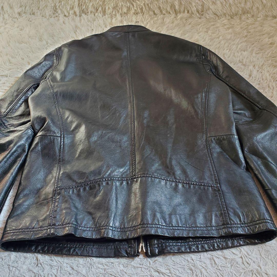 極美品 LHP lazy hazy planet シングル ライダース L 黒