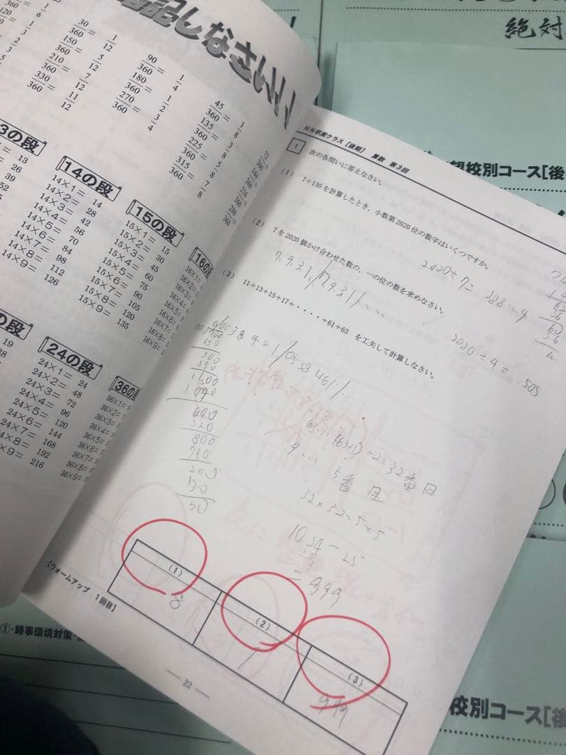 早稲田アカデミーNN早実　前期後期/日特/土特/夏期/正月/直前/副教材2024