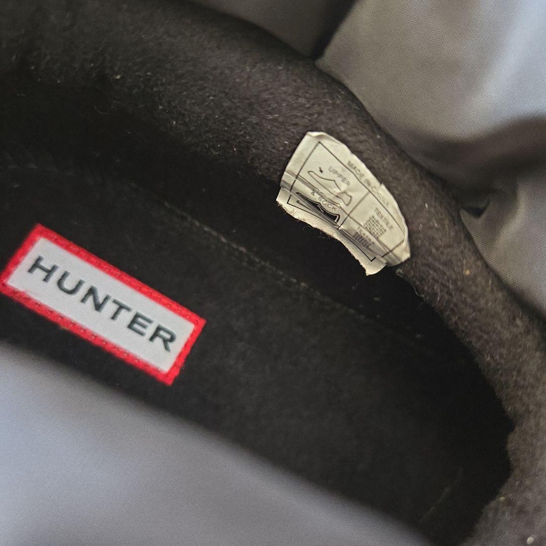 美品 HUNTER インアウト パファー ブーティ ブラック 25cm ブーツ