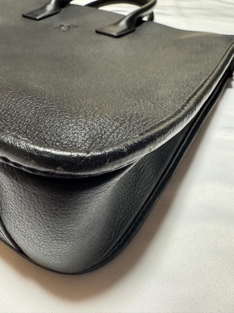 LOEWE ロエベ ビジネスバッグ　ブリーフケース　ブラックレザー