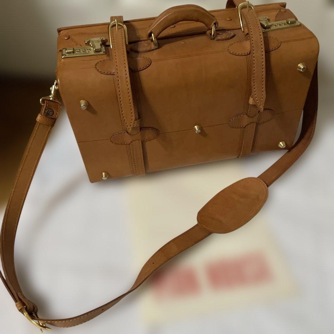 ピンクハウスレザー ボストンバッグ ショルダー付き