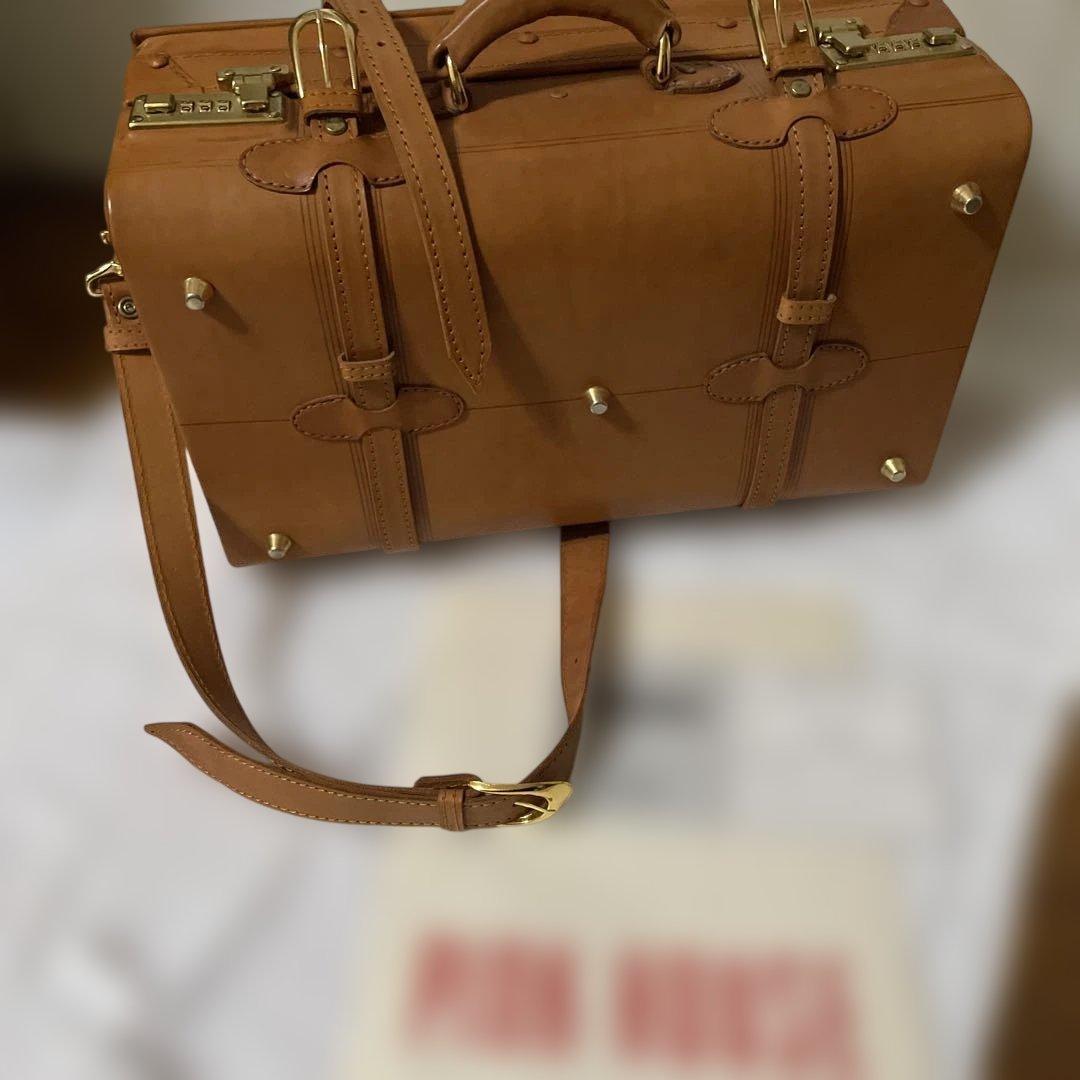 ピンクハウスレザー ボストンバッグ ショルダー付き