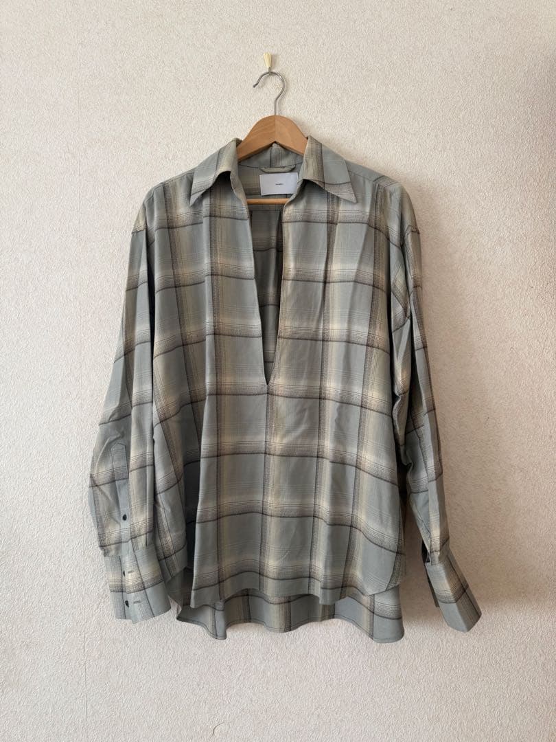 SUGARHILL チェック柄長袖シャツ グレー系