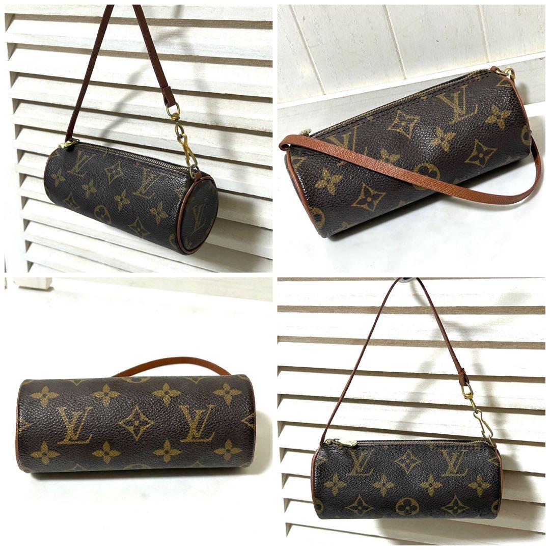 LOUIS VUITTON パピヨン 30 モノグラム ハンドバッグ ポーチ付