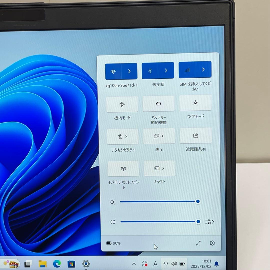 #540 富士通 LIFEBOOK U939/B i5-8365U 8G LTE