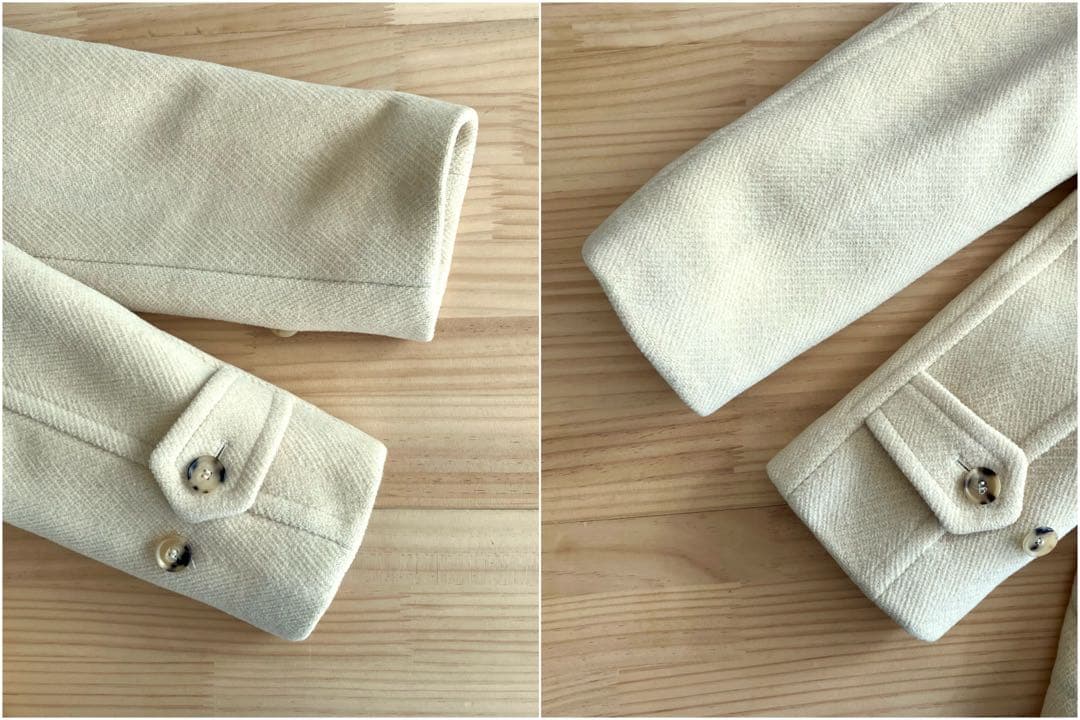 美品 オールドイングランド ウール100 ダッフルコート M ベージュ ショート