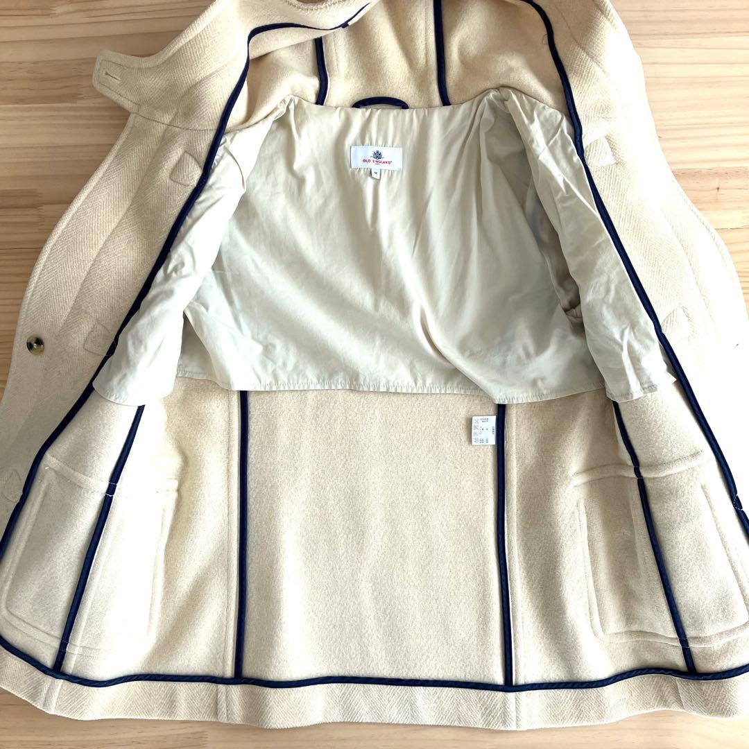 美品 オールドイングランド ウール100 ダッフルコート M ベージュ ショート