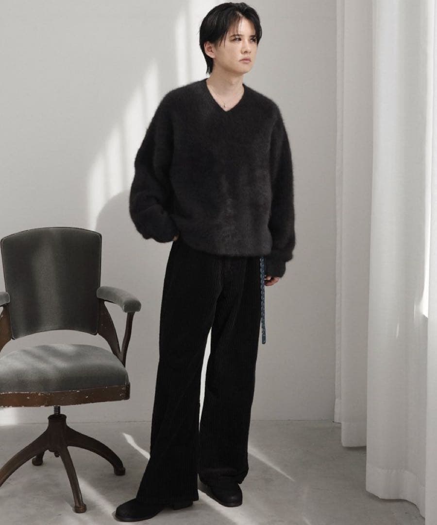 LIDNM Fox Cashmere V Knit Mサイズ