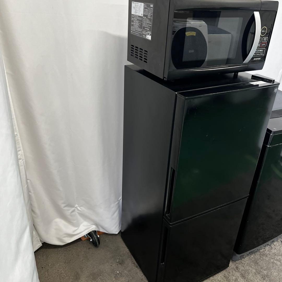 洗濯機　6㌔　冷蔵庫　ニトリ　レンジ　一人暮らし　高年式　セット　黒　設置無料
