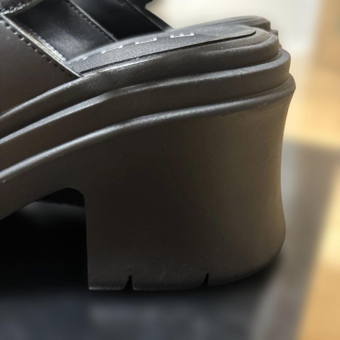 beams ブラックサボ・クロッグサンダル 38