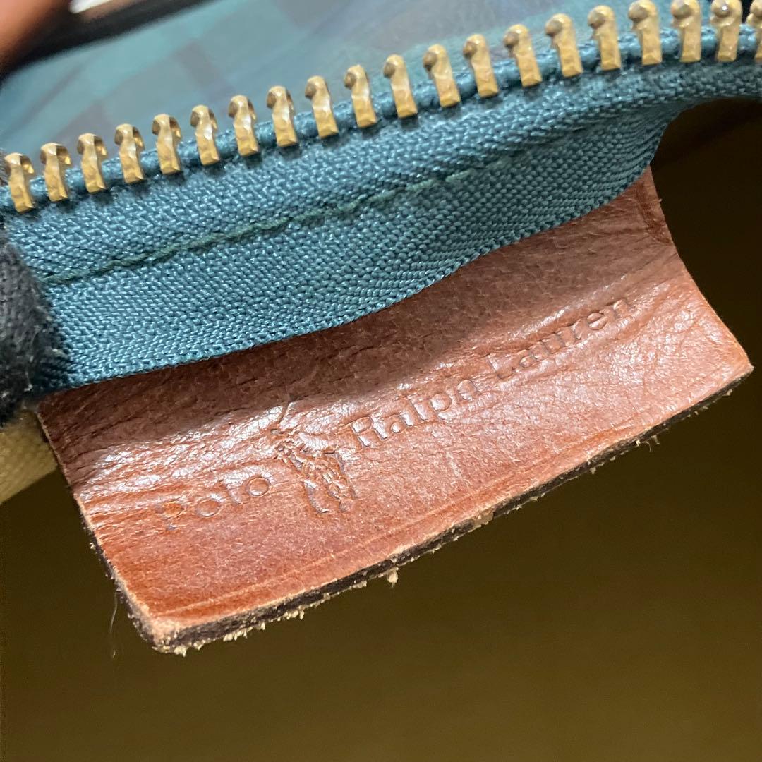 ポロ ラルフローレン ボストンバッグ 2way PVC 旅行　グリーン