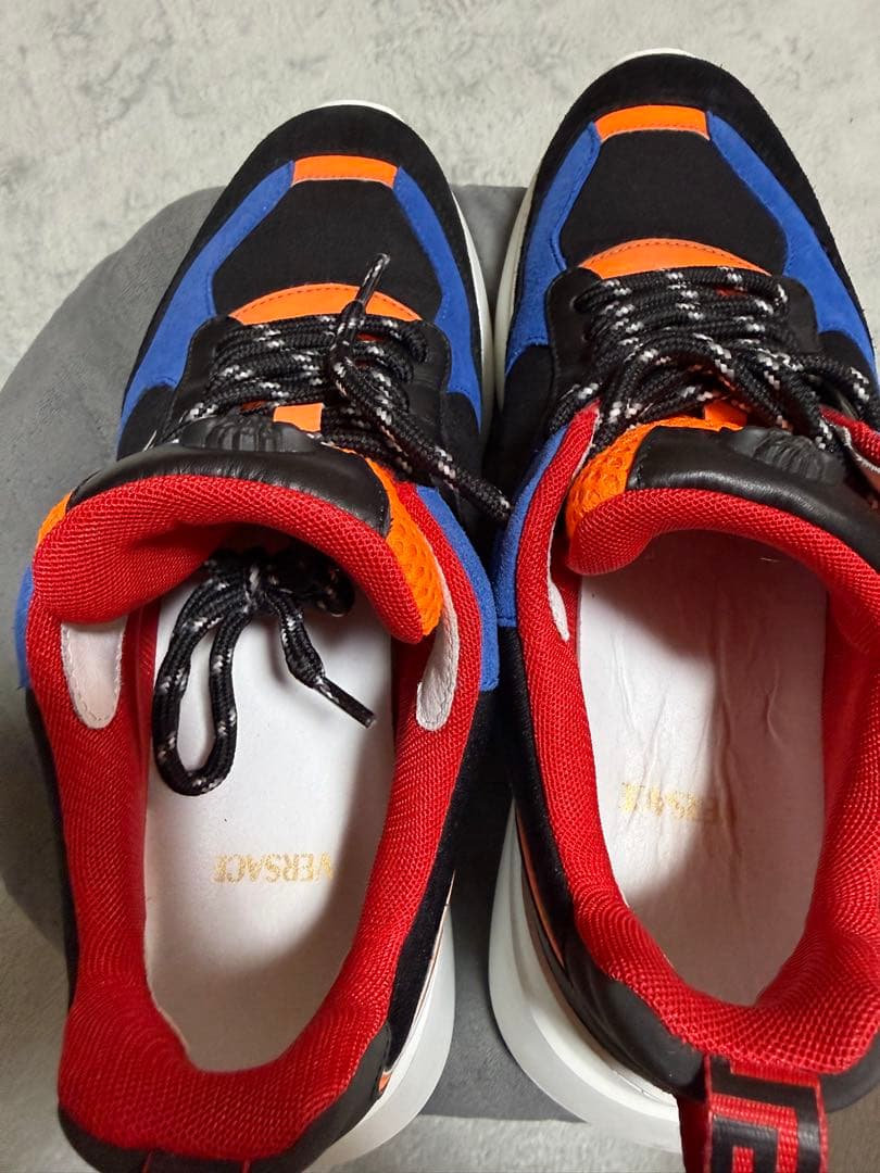 さ*な様 VERSACE カラーブロック スニーカー42 美品