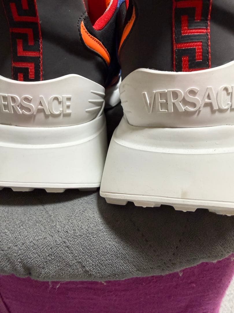 さ*な様 VERSACE カラーブロック スニーカー42 美品