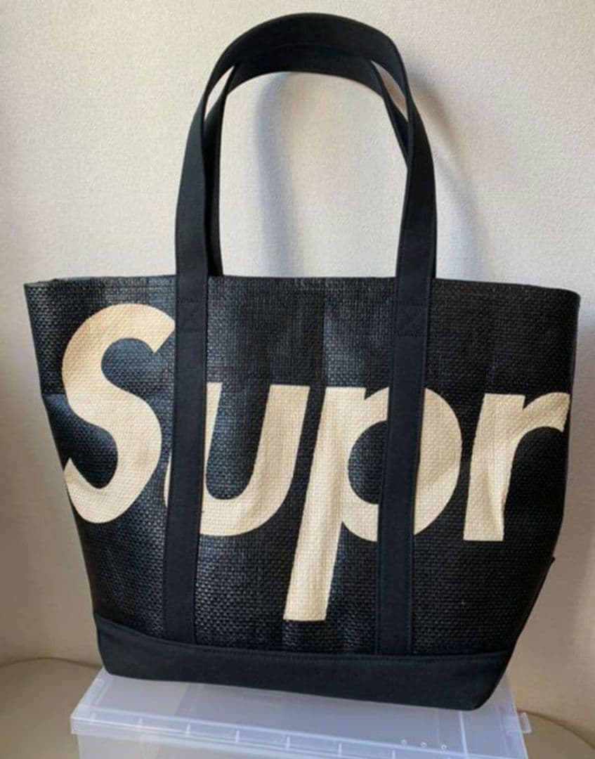 Supreme Raffia Tote ラフィア トートバッグ 美品